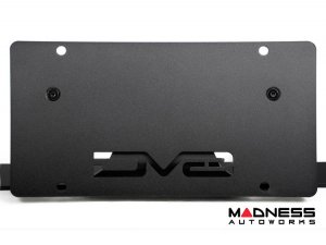 Ford Bronco Front License Plate Relocation Bracket - Factory Capable Steel Bumper - DV8 - Angled Ford Bronco Front License Plate Relocation Bracket - Factory Capable Steel Bumper - DV8 - Angled